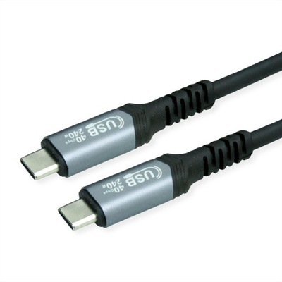 Kabel przewód USB 4 Gen 3x2 C-C M/M 40Gbit/s 240W 0.8m