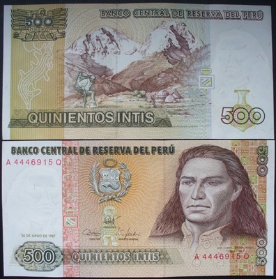 Peru 1987 500 INTIS UNC_P134b______9093