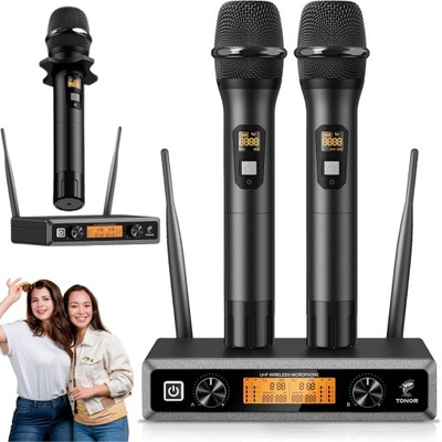 TONOR Dwa mikrofony System TW820 bezprzewodowy zestaw mikrofonów USZKODZONY