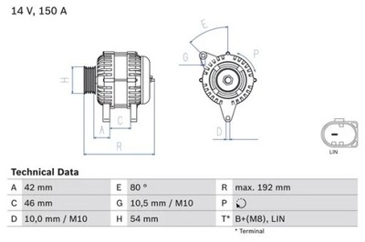 0986084230/BOS ГЕНЕРАТОР REG.