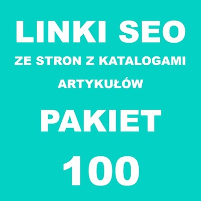 Linki SEO ze strony z katalogami 100 LINKÓW