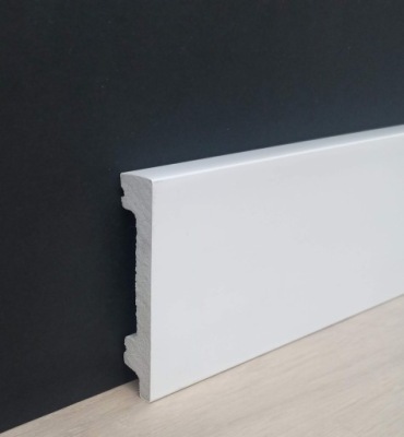 Listwa przypodłogowa prosta 8cm biała wodoodporna