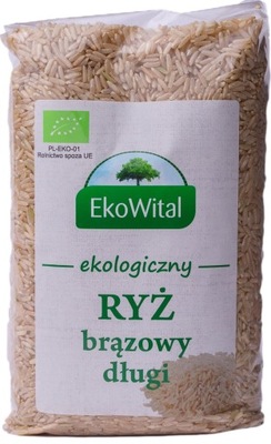 Ryż brązowy długi BIO 1 kg (EKOWITAL) EKOWITAL