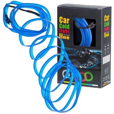 CINTA AMBIENT ILUMINACIÓN AMBIENTOWE DIODO LUMINOSO LED CABLE DE FIBRA ÓPTICA CINTA 3M AZUL  