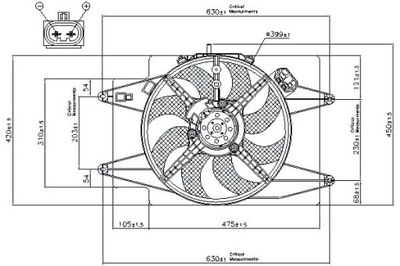 Nissens вентилятор радіатора з корпус alfa rome фото №1