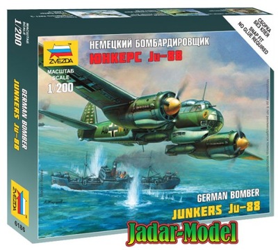 Zvezda 6186 1/200 Junkers Ju-88