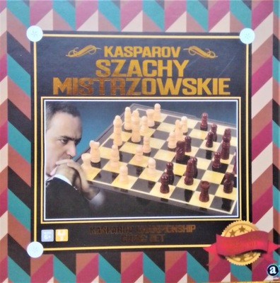 Kasparov SZACHY DRWEWNIANE mistrzowskie GRA
