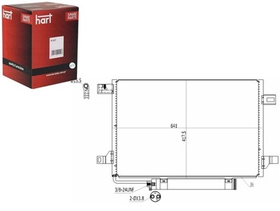 CONDENSADOR CONDENSADOR DE ACONDICIONADOR DB W169 A150 04- HART  