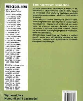 SAM NAPRAWIAM MERCEDES-BENZ C 320 CDI W203 V6 165kW ( 2005-2007 ) 