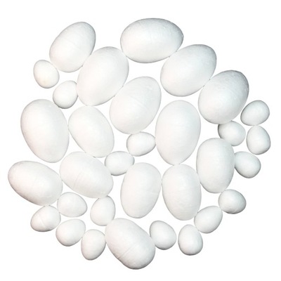 Jajka styropianowe białe MIX 32szt jajko wielkanoc