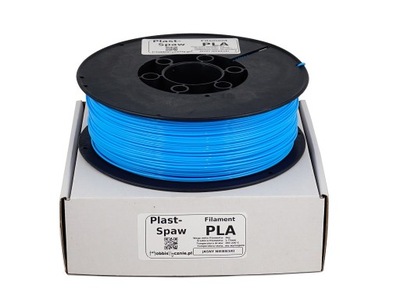 Filament PLA Plast-Spaw Jasny Niebieski 1kg 1,75mm PlastSpaw Light Blue