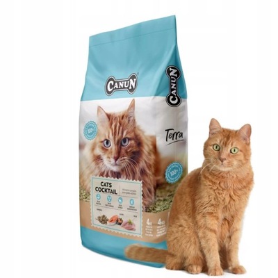 Sucha karma dla kota Canun Terra Cats Cocktail 4kg