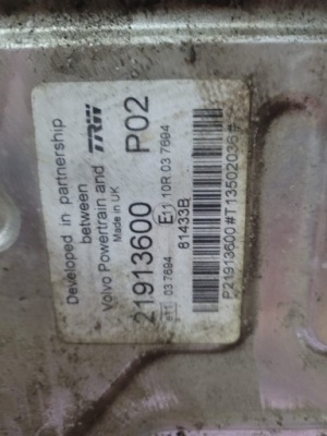 Volvo fe euro 6, renault gama d - блок керування двигуна d8k280. 21913600 p03 фото №1