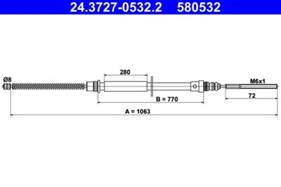 ATE 24.3727-0532.2 CIEGNO, HAMULEC AUTONOMOUS  