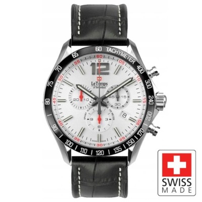 Szwajcarski zegarek męski Le Temps Chronograf 100M