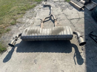 Chevrolet camaro 2.0 2016+ выхлоп система выпускной гаситель фото №1