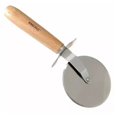 Stalowy nóż do krojenia pizzy kółko 9 cm Kinghoff