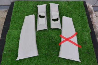 Накладка обшивка стійка середній mercedes w203 комплект фото №1