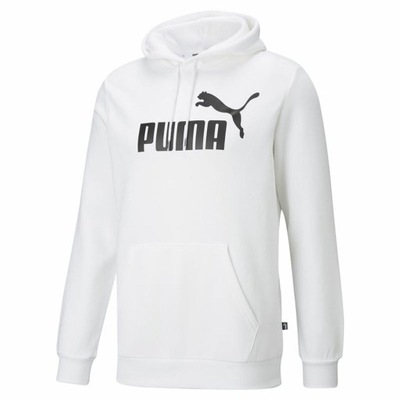 Męska bluza z kapturem Puma Ess Big Logo biała ROZ.M