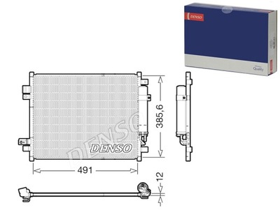 CONDENSADOR DE ACONDICIONADOR CON OSUSZACZEM NISSAN DENSO  