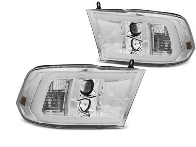 РЕФЛЕКТОРЫ ФОНАРИ КОМПЛЕКТ DAY LINE LIGHT LED (СВЕТОДИОД ) TUBE NEON ТЮНИНГ DODGE RAM 2008-19