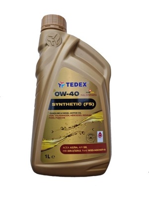 Olej Tedex Synthetic (FS) SN 0W40 1L