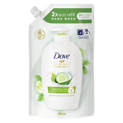 Dove Ogórek Herbata Mydło w Płynie Zapas 500ml