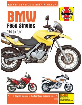 BMW F650 SINGLES (1994-2007) ИНСТРУКЦИЯ РЕМОНТА HAYNES 24H фото