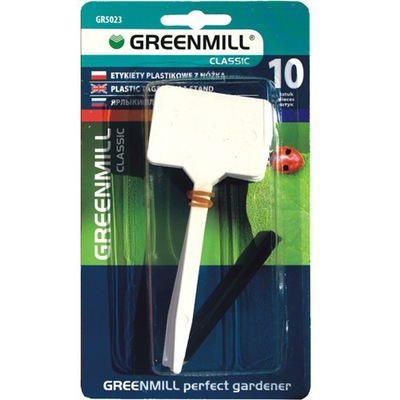 Etykiety do roślin plastikowe z ołówkiem 10szt. GREENMILL GR5023