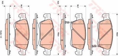 КОЛОДКИ ТОРМОЗНЫЕ ПЕРЕД TRW GDB3503