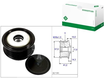 Шкив генератора hyundai i20, i30, kia spor фото №1