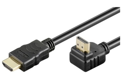 Kabel HDMI Łamany Kątowy 3m Przewód Pod Kątem 90°