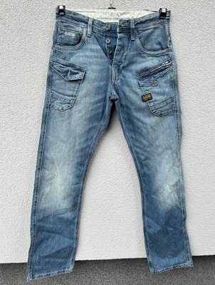 G STAR RAW niebieskie spodnie jeansowe W28 L32