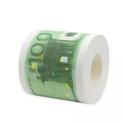 PAPIER TOALETOWY 100 EURO BANKNOTY ROLKA PIENIĄDZE