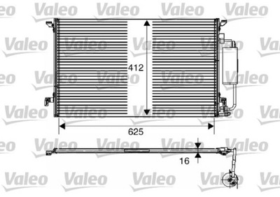 KONDENSATORIUS KONDICIONAVIMO SAAB 9-3 02- VAL817711 