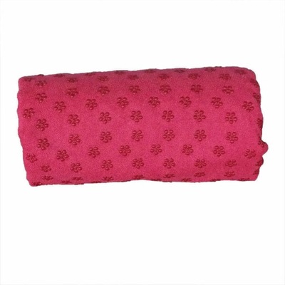 Antypoślizgowy ręcznik do jogi z torbą w prezencie-pink