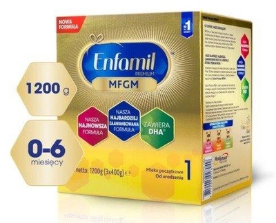 Enfamil Premium MFGM 1 mleko początkowe 1200 g Imp