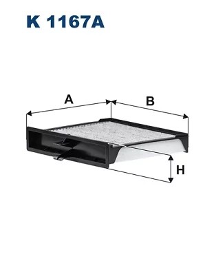 K1167A FILTRO CABINAS DE CARBON  