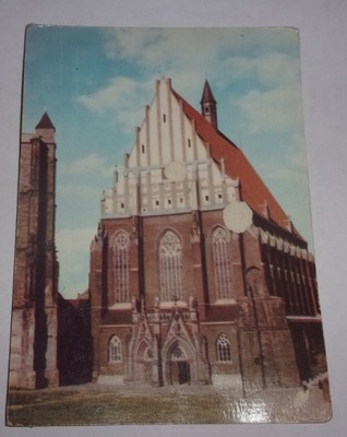 stara pocztówka Nysa Kościół Świętego Jakuba lata 60-te XX w.