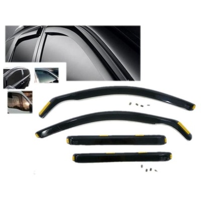 SIDE-WINDOW DEFLECTORS WINDOW SIDE HEKO VW SHARAN 1996-2010R.  