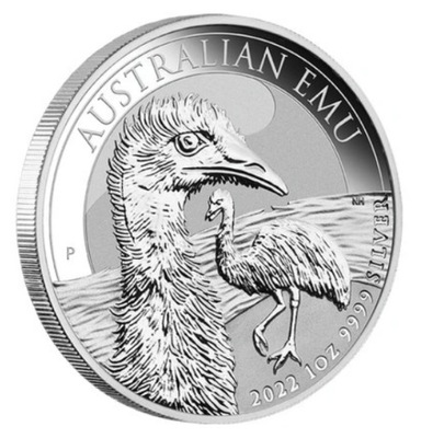 Australian Emu 2022 - 1 uncja srebra