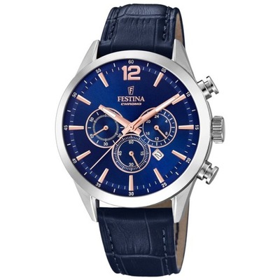 Zegarek Męski Festina F20542-4 niebieski pasek