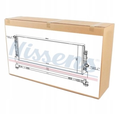 Nissens 65341 радиатор, система охлаждение двигателя фото №1