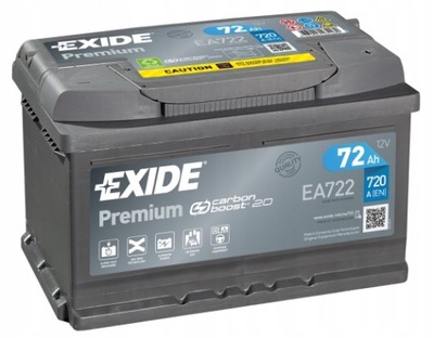 AKUMULIATORIUS EXIDE PREMIUM P+ 72AH/720A 