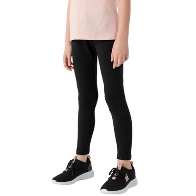 Legginsy dla dziewczynki 4F czarne HJL22 JLEG004 20 S R. 140