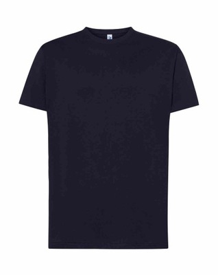 T-shirt Męski Przewiewna Bawełna 155g Kolor NAVY Rozm:L