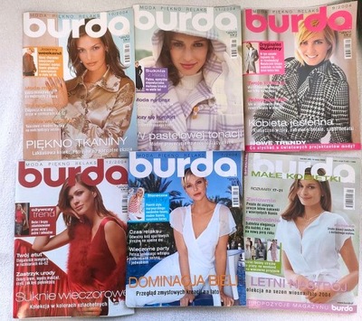 BURDA MODEN 2004 moda wykroje czasopisma