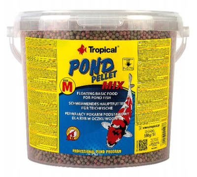 Tropical POND PELLET MIX M 5L 550g pokarm dla ryb