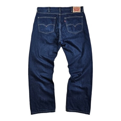 Spodnie Jeansowe LEVIS 508 Granatowe Proste Dżins Jeans 38x32