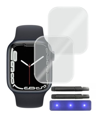 9H SZKŁO do Apple Watch 7 45mm GLASTIFY UVTG+ 2 sz